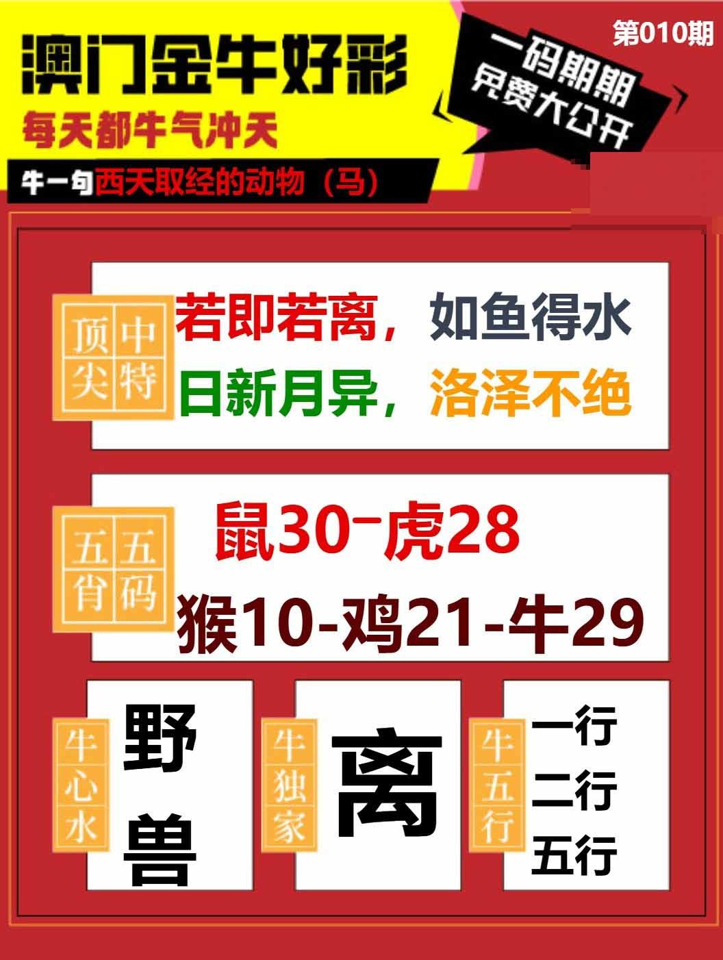 010期金牛好彩[图]